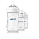 Philips Avent BPA Free Natural 9 Ounce Polypropylene Bottles, 3-Pack