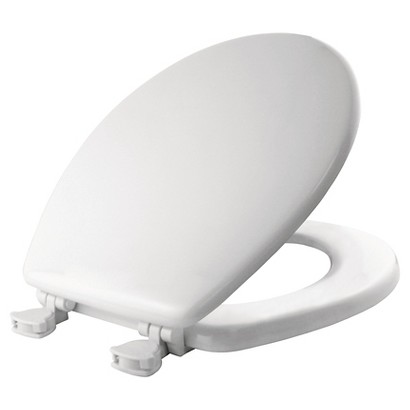 UPC 073088008503 product image for Round Molded Wood Toilet Seat with EasyClean & Change Hinge - White | upcitemdb.com
