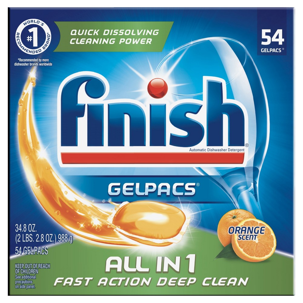 UPC 051700810949 product image for Finish Gelpacs Orange Scent 60 ct. | upcitemdb.com