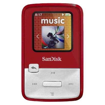 UPC 619659070823 product image for SanDisk Sansa Clip Zip 4GB MP3 Player - Red (SDMX22-004G-A57R) | upcitemdb.com