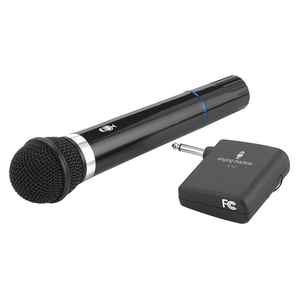 UPC 047237001080 The Singing Machine Wireless Microphone Black