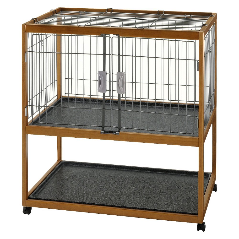 UPC 803840941690 product image for Richell Mobile Critter Condo with Trays - Brown | upcitemdb.com