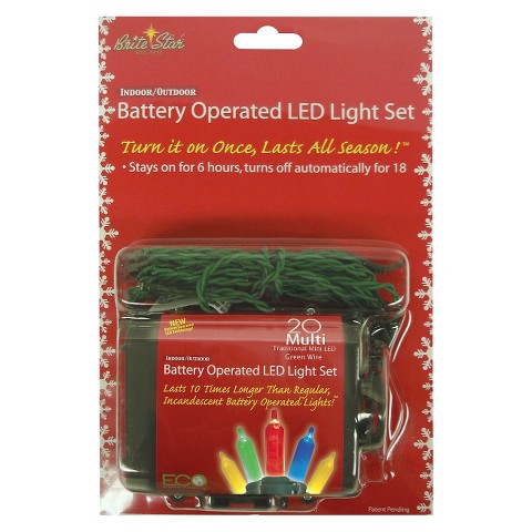 20ct Multi LED Battery Operated Mini String Lights - Set of 2