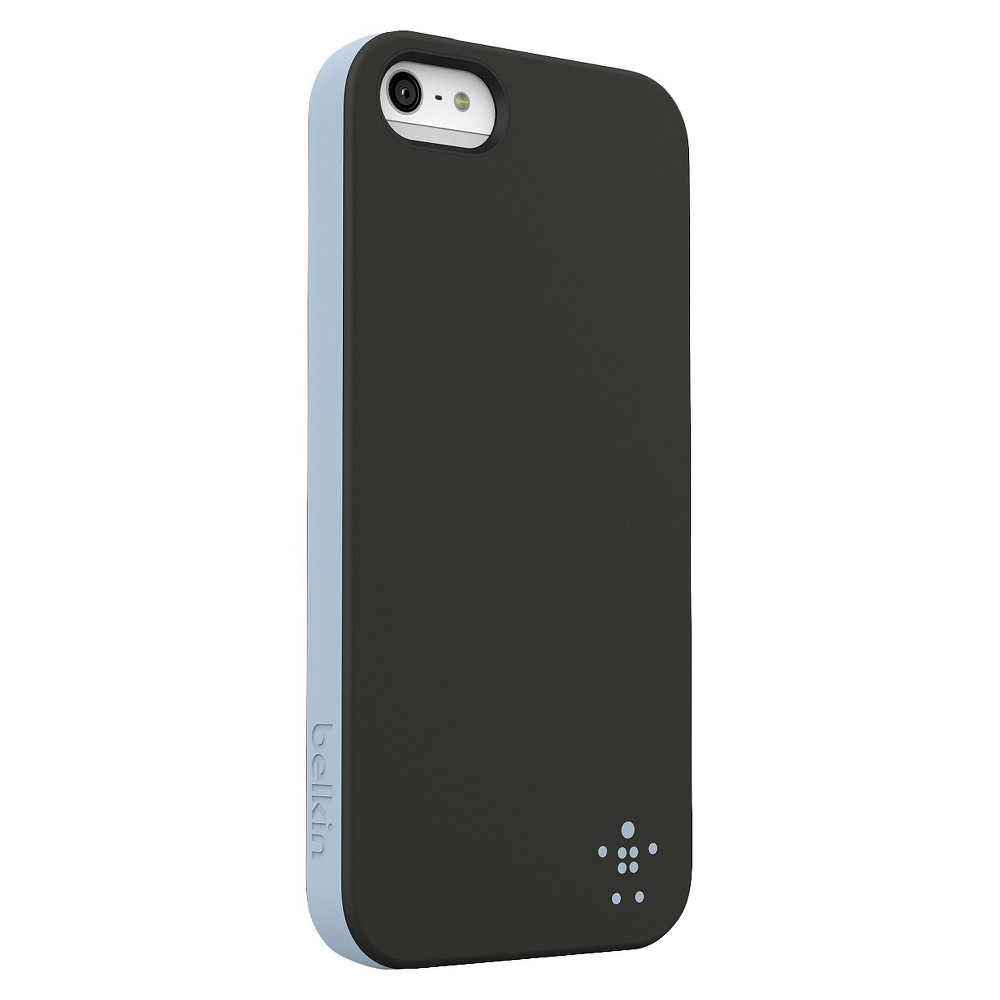 UPC 722868908310 product image for Belkin Grip Candy Opaque Case for iPhone5 - Black/Blue (F8W152ttC00) | upcitemdb.com