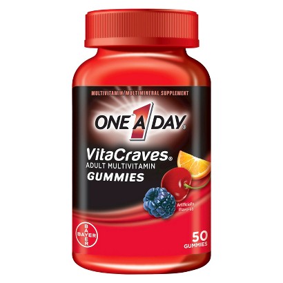 UPC 016500538738 product image for One A Day Vitacraves Multivitamin Supplement Gummies for Adults - 50 | upcitemdb.com