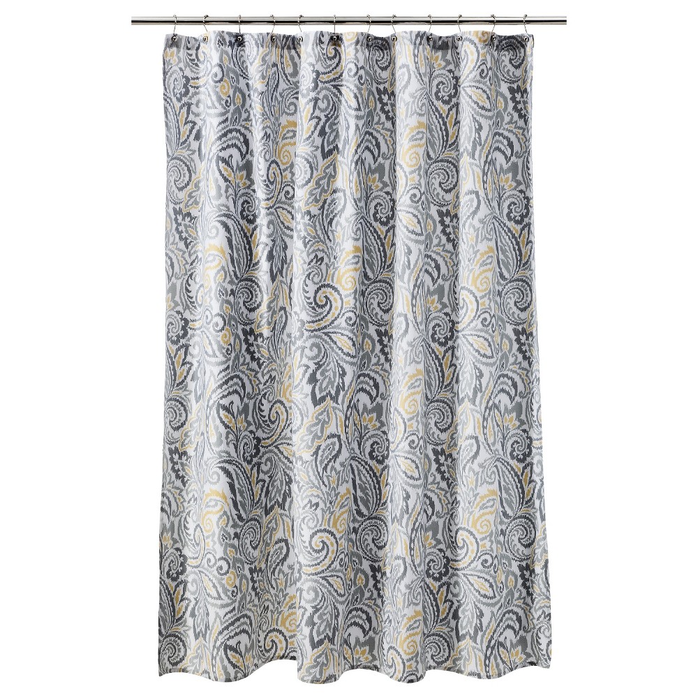 UPC 490641803977 Threshold Paisley Shower Curtain Yellow