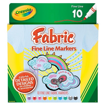 UPC 071662086237 product image for Crayola 10ct Fabric Markers | upcitemdb.com