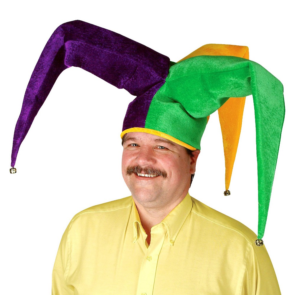 UPC 034689606970 product image for Mardi Gras Plush Floppy Jester Hat | upcitemdb.com