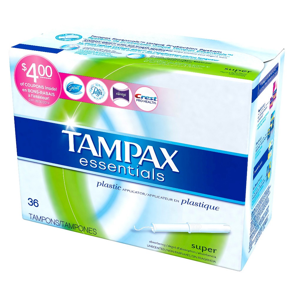 UPC 073010015425 product image for Tampax Essentials Super Tampons - 36 Count | upcitemdb.com