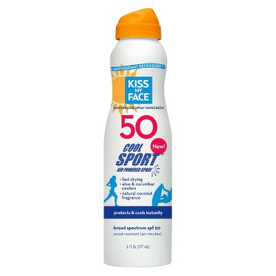 kiss my face organics mineral continuous spray sunscreen