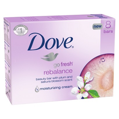 UPC 011111266018 product image for Dove go fresh Rebalance Beauty Bar 4 oz, 8 Bar | upcitemdb.com