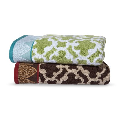 Threshold™&# Global Medallion Bath Towel - Brown