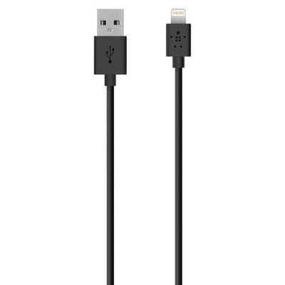 Belkin 4' Lightning Charger Sync Cable - Black (F8J023bt04-BLK)