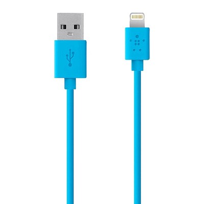 Belkin 4' Lightning Charger Sync Cable - Blue (F8J023bt04-BLU)