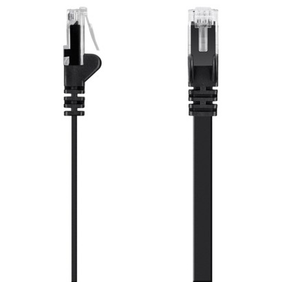 UPC 722868926116 product image for Belkin Cat 5e Flat Cable with Ethernet 6ft - Black (F2CP010-06) | upcitemdb.com