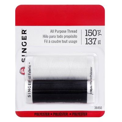 Singer 2-pk Thread - Black/White