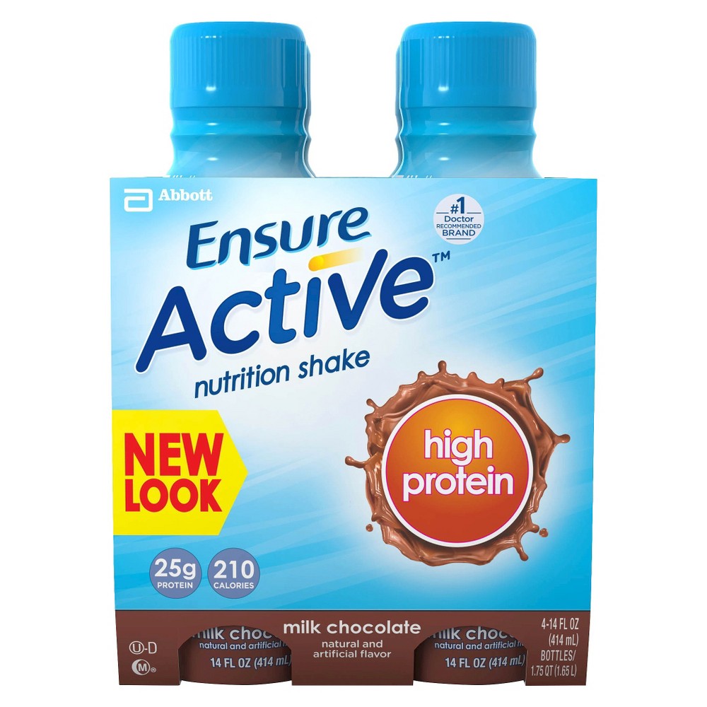 UPC 070074505145 product image for Ensure Active High Protein Chocolate Nutritional Shake - 4 pack (14 | upcitemdb.com