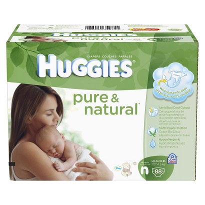 HUGGIESÂ® Pure  Natural Baby Diapers Super Pack (Select Size) product ...