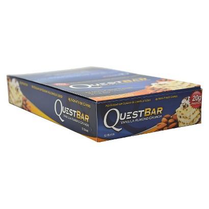 UPC 793573901507 product image for Quest Bar Vanilla Almond Crunch Protein Bars - 12 Count (2.12 oz each) | upcitemdb.com