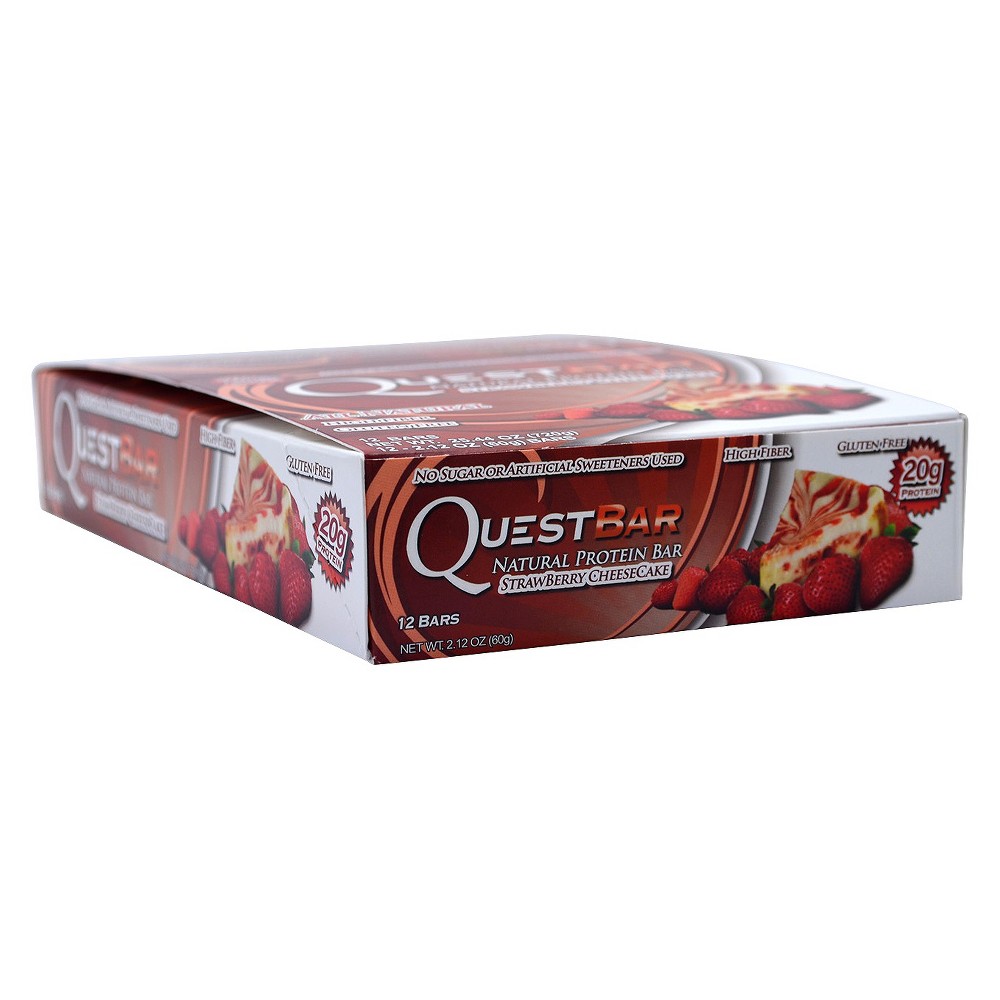 UPC 888849000708 product image for Quest Bar Strawberry Cheese Cake Protein Bar - 12 Count | upcitemdb.com