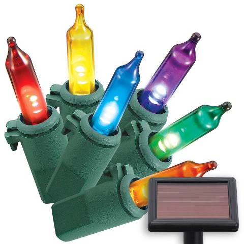 Philips Solar Mini Lights Multi-color 50ct : Target