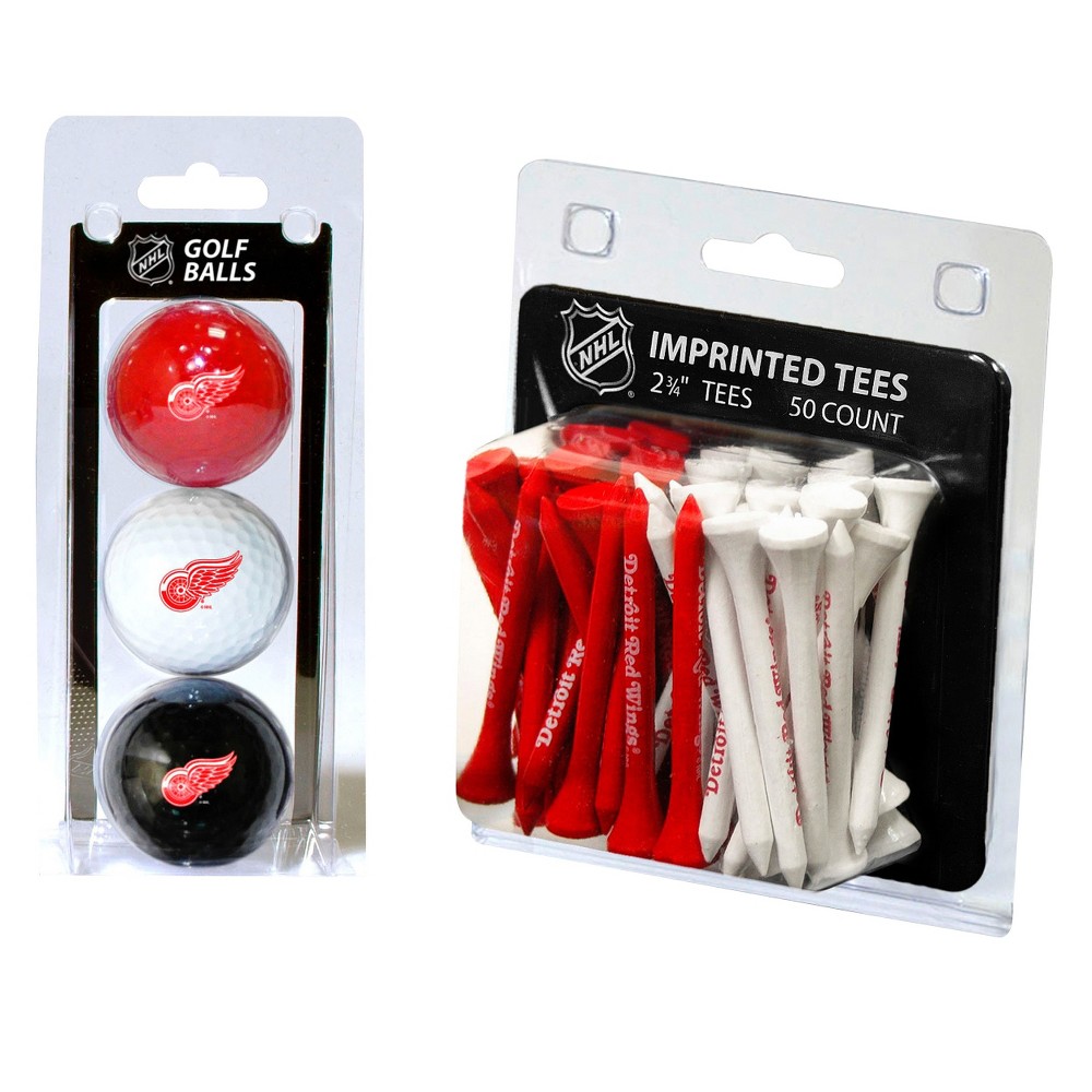UPC 637556139993 product image for Detroit Red Wings 3 Pack Golf Balls and 50 Tees | upcitemdb.com