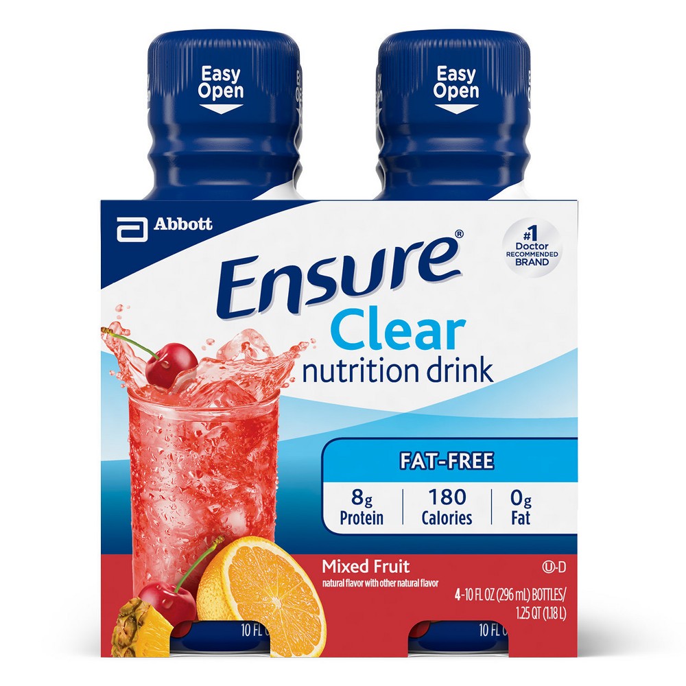 UPC 070074624815 product image for Ensure Active Clear Mixed Fruit Nutritional Drink - 4 Count | upcitemdb.com