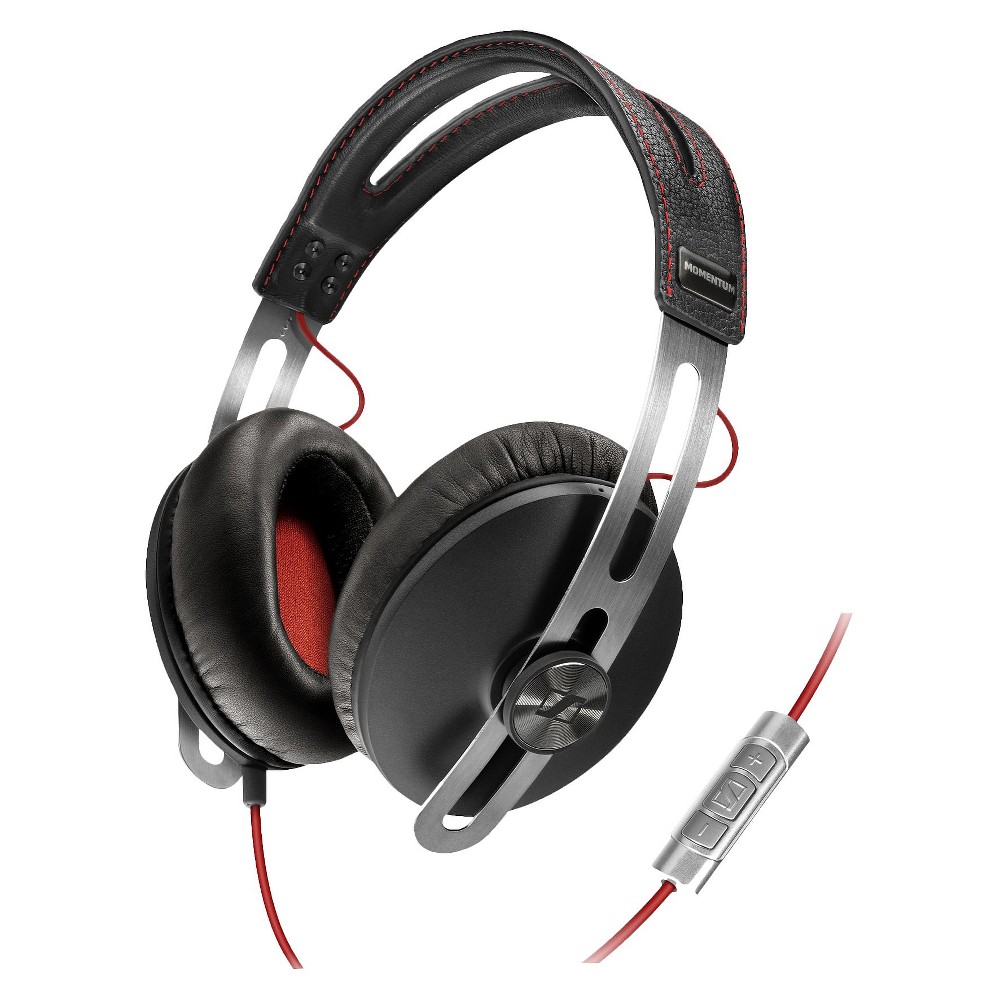 UPC 615104241978 product image for Sennheiser Momentum Around-the-Ear Headphones - Black/Red (505760) | upcitemdb.com