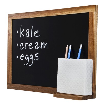 UPC 492001000200 product image for Threshold Acacia Wood Chalkboard with Pen Holder | upcitemdb.com