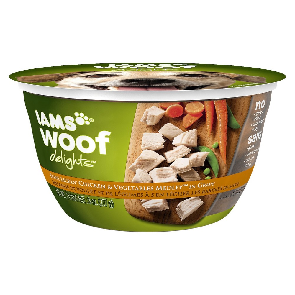 UPC 019014702572 product image for Iams Woof Delights Bowl Lickin Chicken & Vegetables Medley Wet Dog | upcitemdb.com