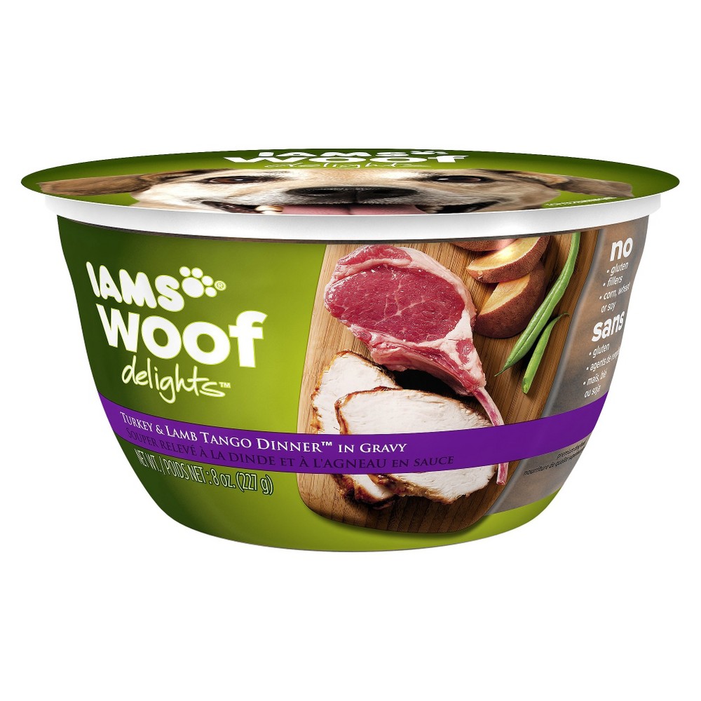 UPC 019014702596 product image for Iams Woof Delights Turkey & Lamb Tango Dinner Wet Dog Food 8oz | upcitemdb.com