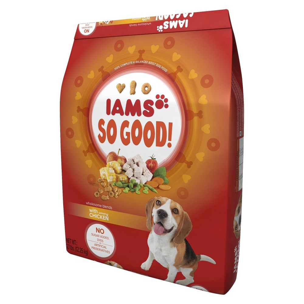 UPC 019014701704 product image for Iams So Good Wholesome Blends with Savory Chicken Dry Dog Food 27 lb | upcitemdb.com