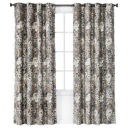 Thresholdâ„¢ Gray Floral Grayson Curtain Panel product details page