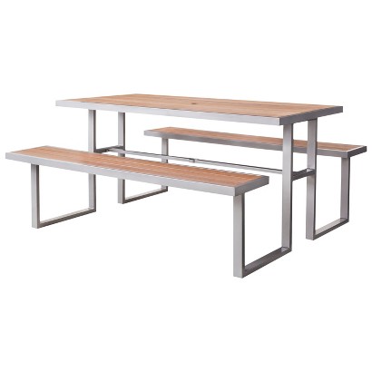 Threshold™ Bryant Faux Wood Patio Picnic Table product details page