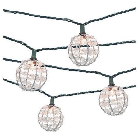 10ct Decorative String Lights-Metal Wire Round C... : Target