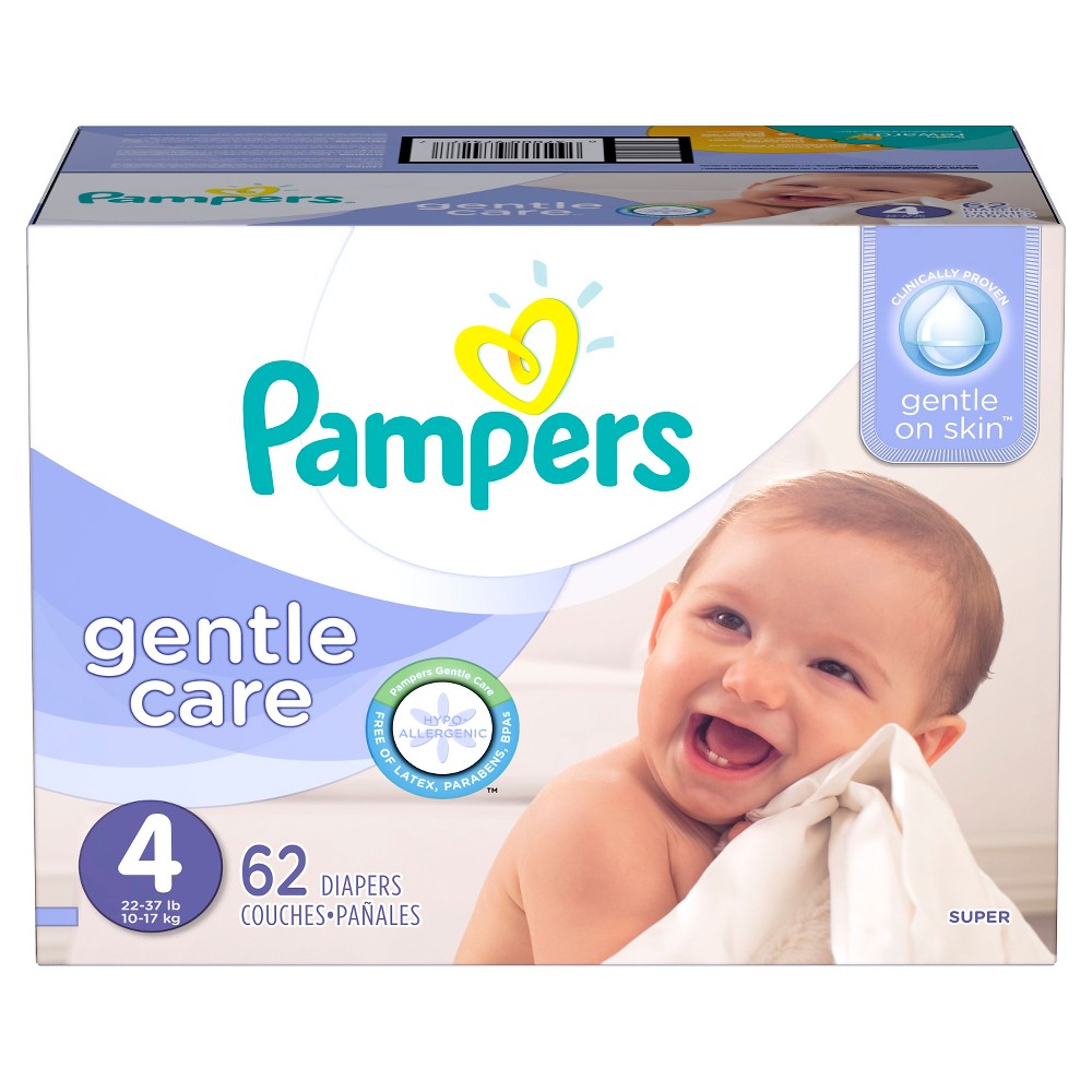 UPC 037000866183 product image for Pampers Swaddlers Sensitive Diapers Super Pack Size 4 (62 Count) | upcitemdb.com