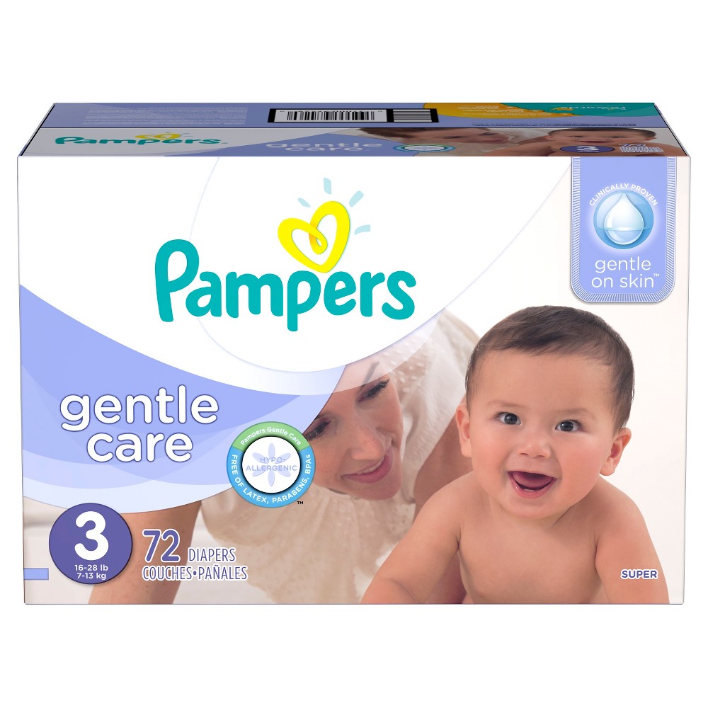 UPC 037000866176 product image for Pampers Swaddlers Sensitive Diapers Super Pack Size 3 (72 Count) | upcitemdb.com