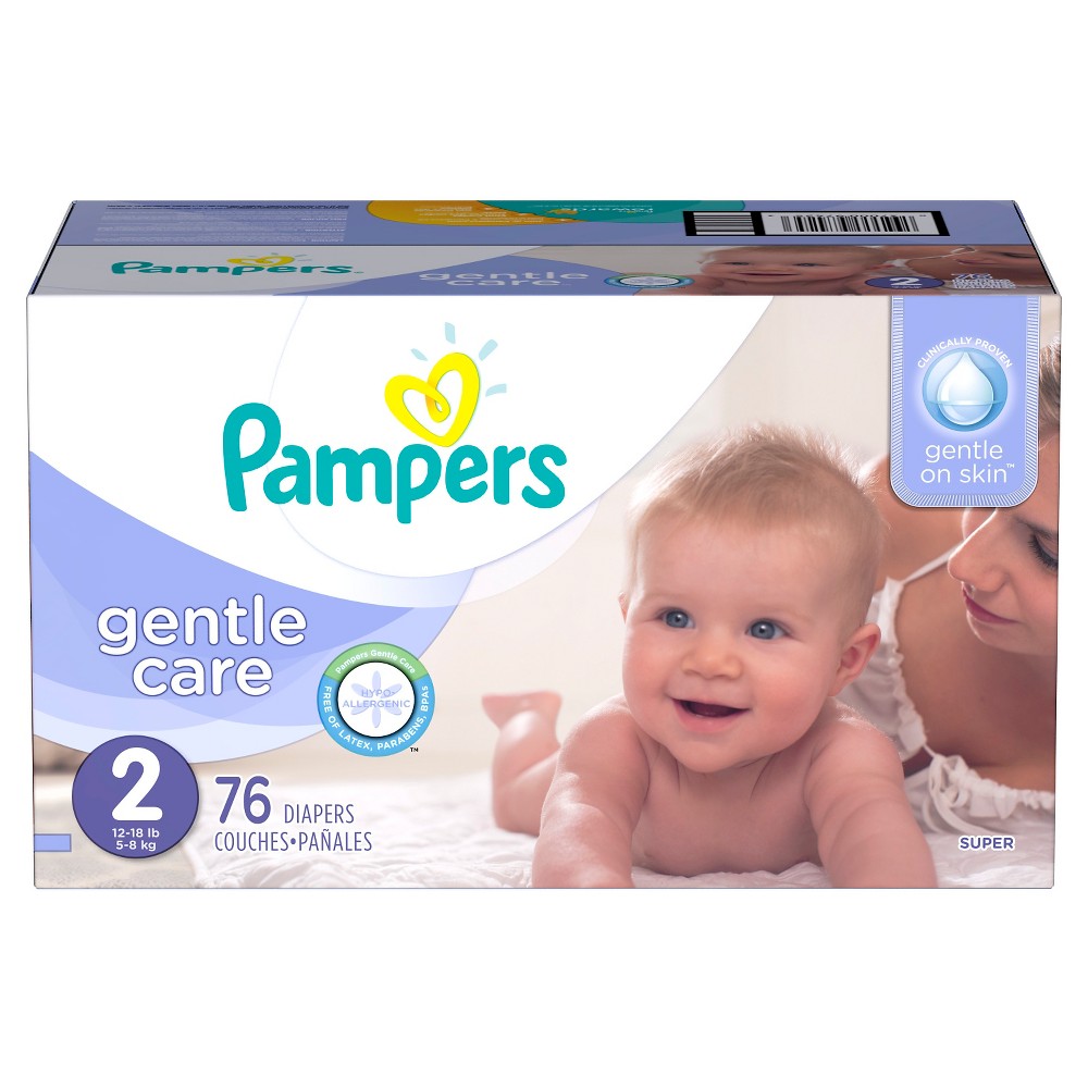 UPC 037000866169 product image for Pampers Swaddlers Sensitive Diapers Super Pack Size 2 (76 Count) | upcitemdb.com