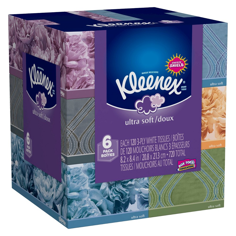 UPC 036000358643 product image for Kleenex Ultra Soft Facial Tissues 120 ct, 6 pk | upcitemdb.com