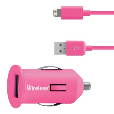 Just Wireless Car Mobile Charger for iPhone 5/5S - Pink (03465)