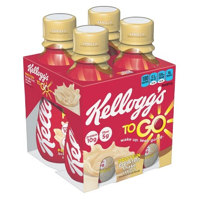 UPC 038000772580 product image for Kellogg's To-Go Vanilla Protein Shake 10 oz 4 ct | upcitemdb.com