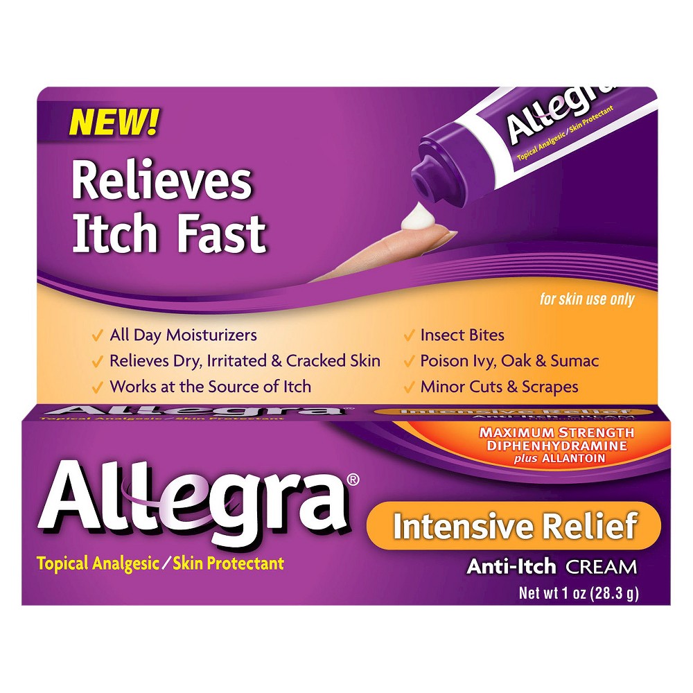 UPC 041167426609 product image for Allegra Intensive Relief Anti-Itch Cream - 1 oz | upcitemdb.com