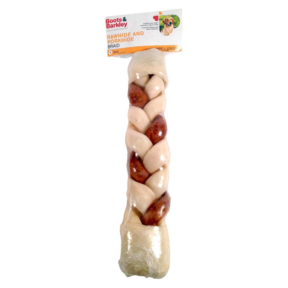 UPC 094983444593 Boots & Barkley Rawhide and Porkhide Braid Dog Treat
