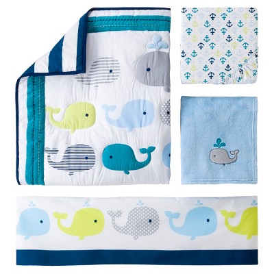 Circo™ 4pc Crib Bedding Set - Whales 'n Waves