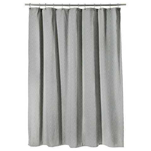 Solid Grey Shower Curtain
