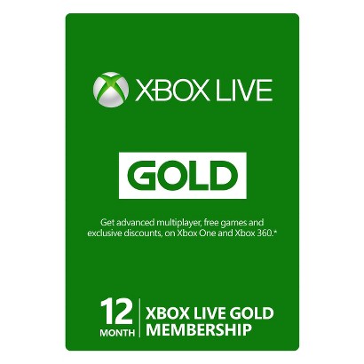 Xbox Live Gold Membership - 12 Month (Xbox OneXbox 360) product ...