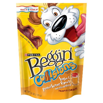 UPC 038100148452 product image for Beggin' Colisions Bacon & Peanut Butter Flavors Dog Snacks - 6 oz | upcitemdb.com