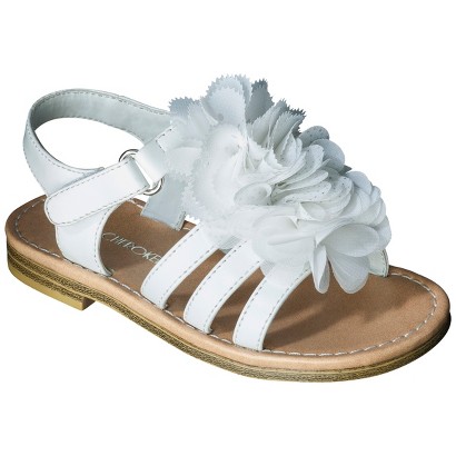 Toddler Girl's CherokeeÂ® Joslyn Sandals - White product details page