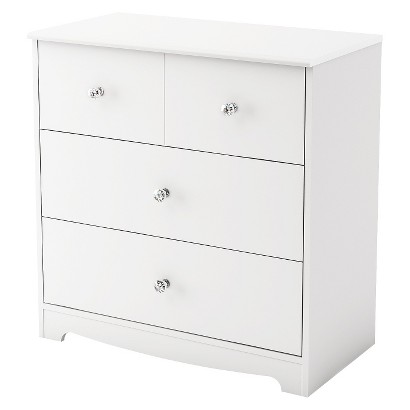 Kids Chest: South Shore Little Jewel 3-Drawer Chest - Pure White