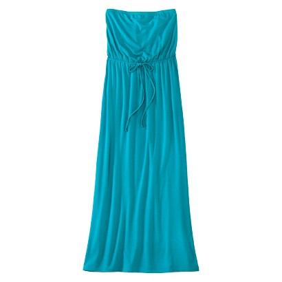 Junior's Strapless Maxi Dress product details page